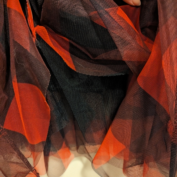 Buffalo Plaid Tulle Skirt - Picture 3 of 5